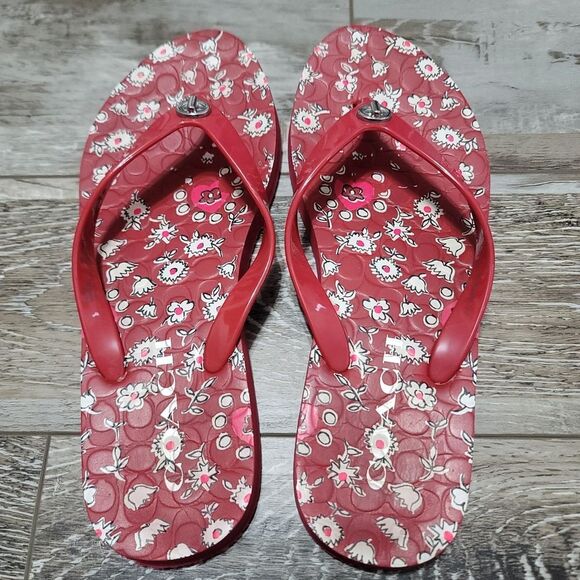 Coach Abbigail Flip Flops Size 6 - Picture 2 of 6
